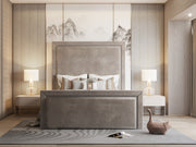 Victoria Chesterfield Border Cut Bed Frame with Optional Storage