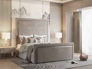 Victoria Chesterfield Border Cut Bed Frame with Optional Storage