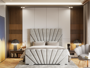Hana Symmetrical Line Design Bed Frame With Optional Storage