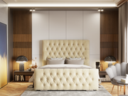 Pandora Spanish Upholstered Chesterfield Bed Frame With Optional Storage